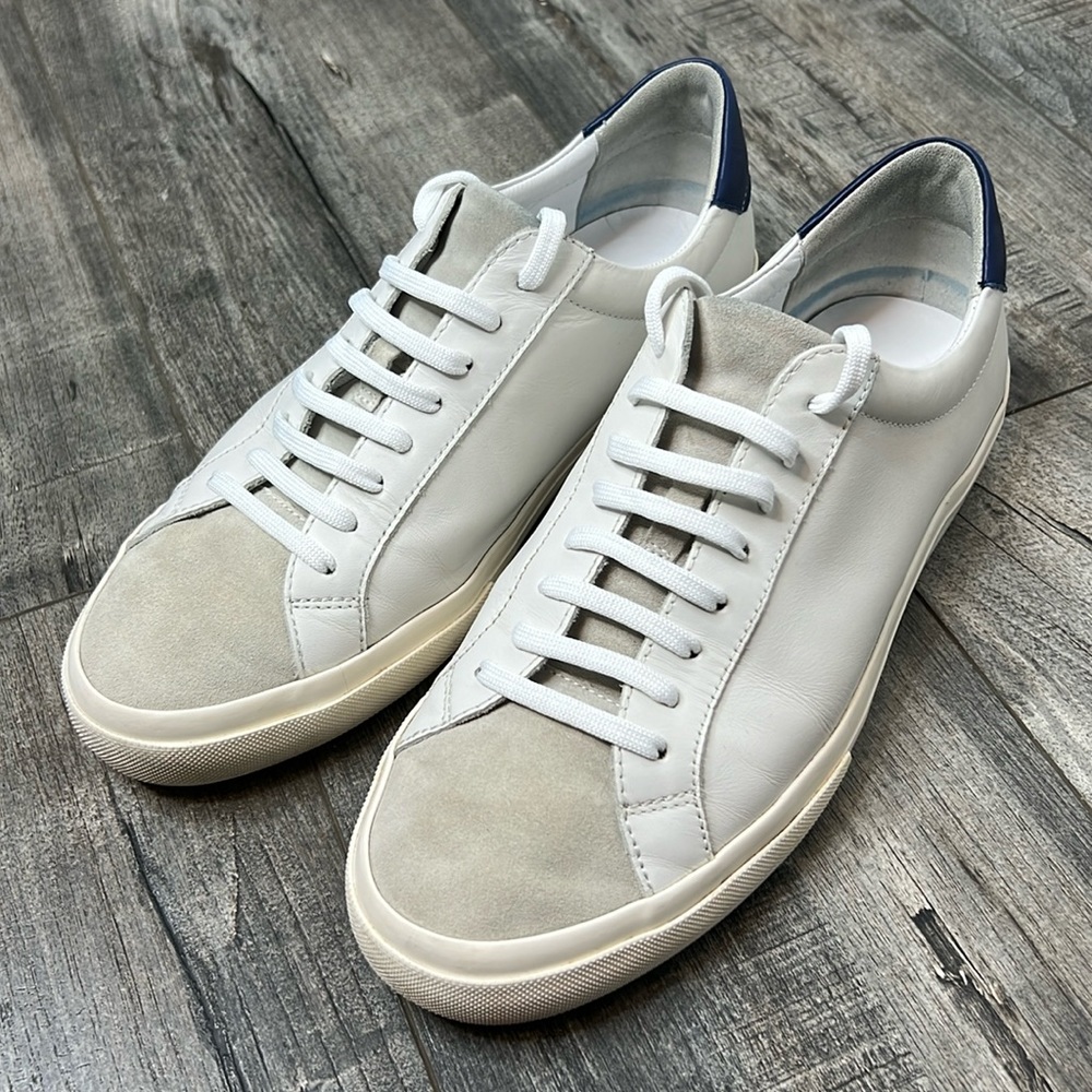 Vince Minimalist White Leather and Suede Sneaker Men’s 10 Euro 44